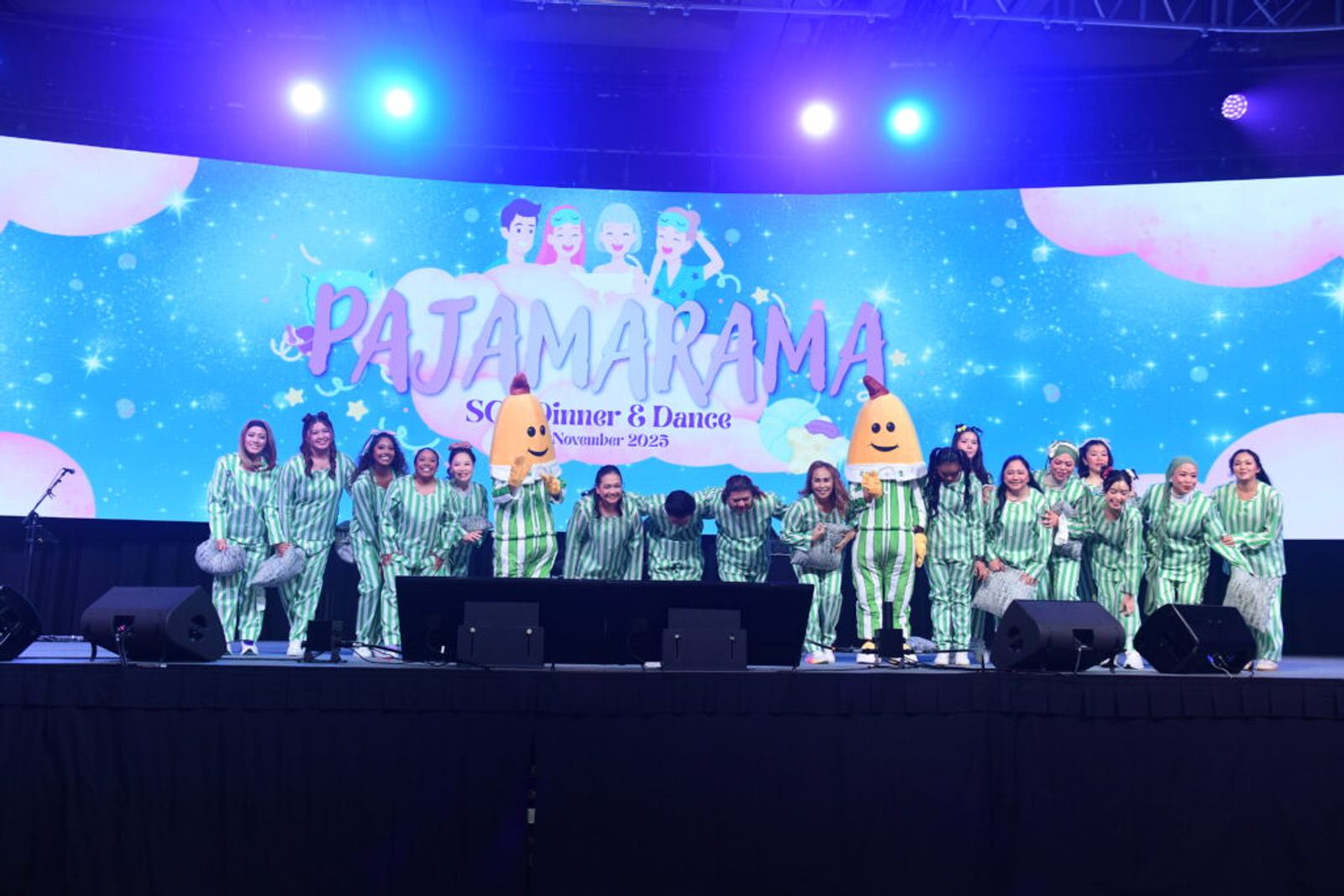 Pajamarama Dinner & Dance stage performance